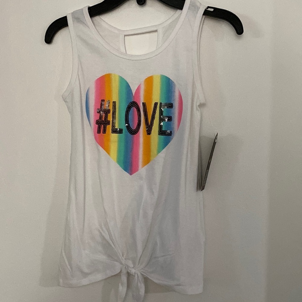 Girls tank top # love
